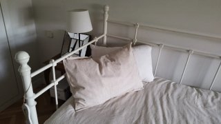 Cama de 90 metálica blanca Ikea
