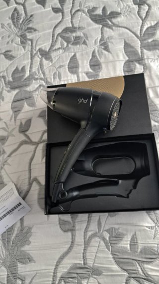 Secador de viaje ghd negro
