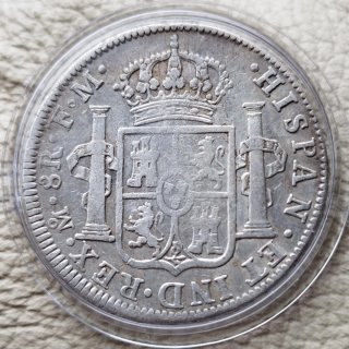 8 Reales Plata México 1796 Carlos III