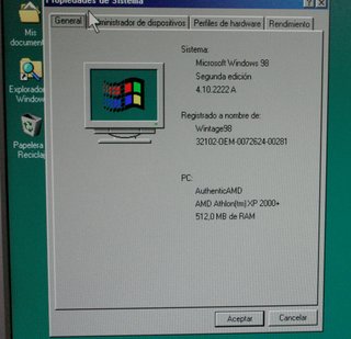 Ordenador Retro AMD W98/XP Multiboot
