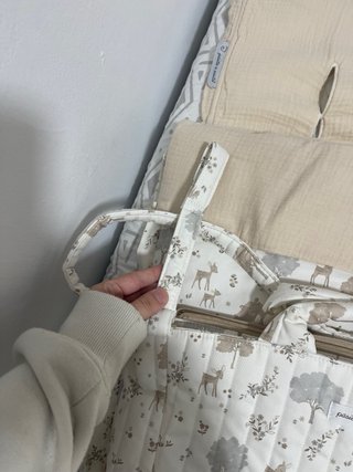 Saquito reversible Grupo 0, capazo y bolso  NUEVO