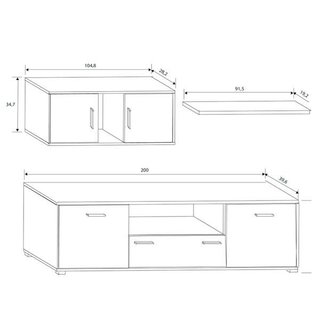 Muebles de salón 200cm