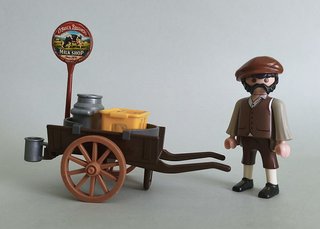 Playmobil Repartidor Lechero Victoriano Con Carro.