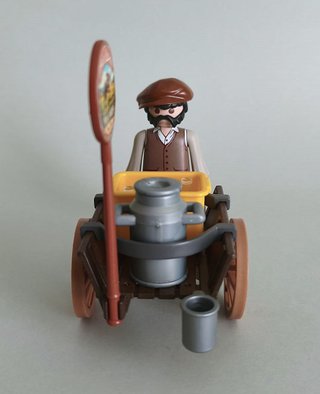 Playmobil Repartidor Lechero Victoriano Con Carro.