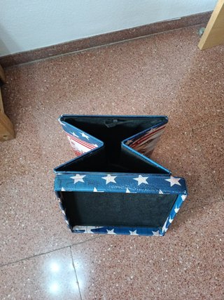 Cubo/Taburete Almacenamiento Vintage