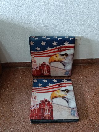 Cubo/Taburete Almacenamiento Vintage