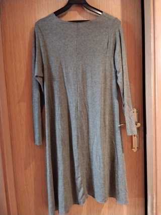 Conjunto chaqueta y vestido jaspeado