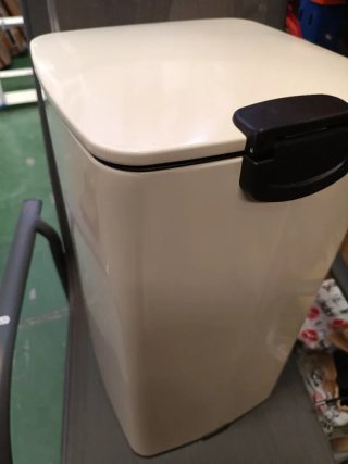 SONGMICS Cubo de Basura de 30 L Acero Inoxidable
