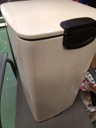 SONGMICS Cubo de Basura de 30 L Acero Inoxidable