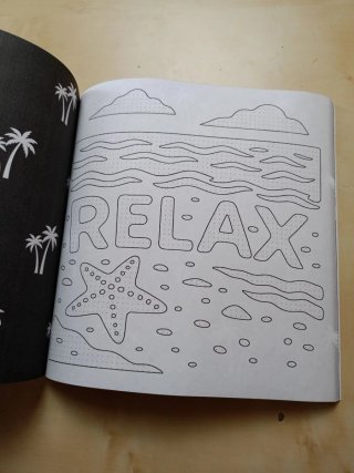 Libro Adultos Verano ☀️ 50 Diseños Monocromo Relax
