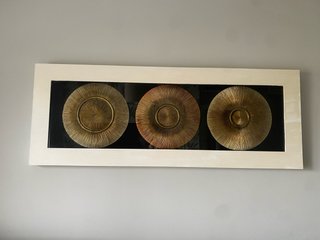 Cuadro Decorativo Metálico blanco