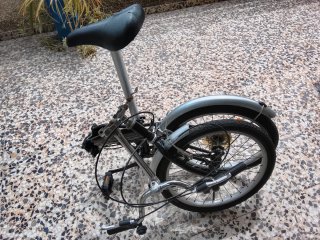 Bicicleta Plegable con Luces y Candado