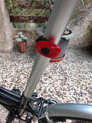 Bicicleta Plegable con Luces y Candado
