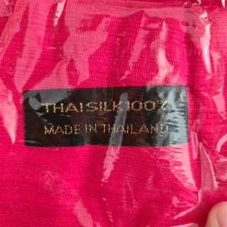 Pashmina de seda tailandesa roja
