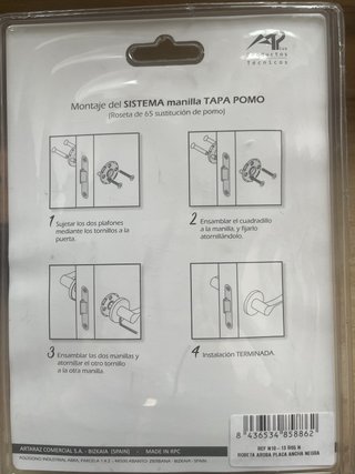 Manillas para puerta (2 unidades)