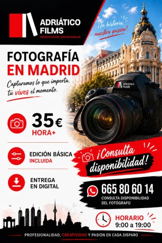 Fotógrafo en Madrid