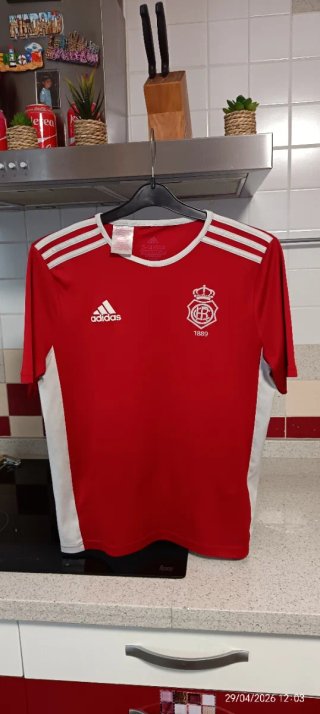 Camiseta Recreativo Niño 1889 Roja talla 13-14