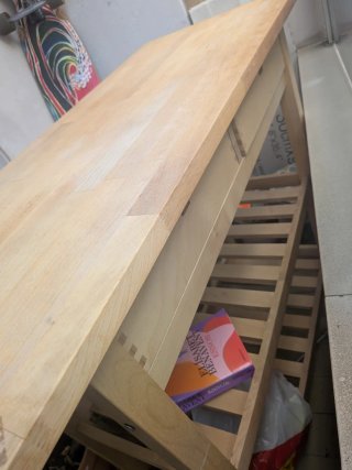 Carro de cocina madera abedul Ikea