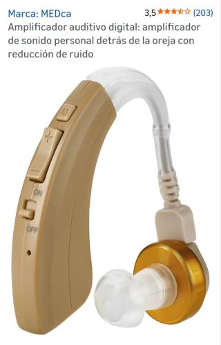 Amplificador de sonido MEDCA rosa y dorado