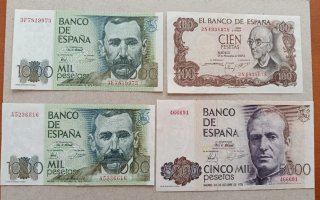 Lote 4 Billetes Iker
