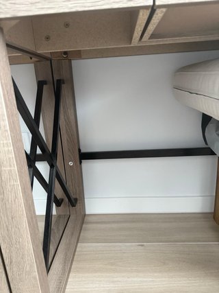 Escritorio madera y metal