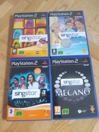 Lote 4 Juegos SingStar PS2 (Karaoke)