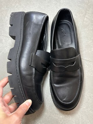 Mocasines Zara Negro Talla 41.