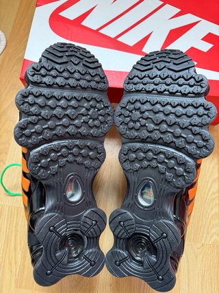 Scarpe Nike Shox Verde Arancione