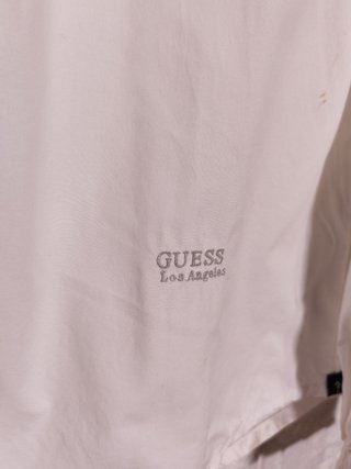 Camicia Guess Slim Fit Cotone Bianca Uomo M