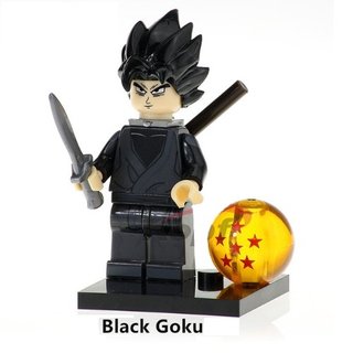 Minifigure Black Goku Dragon Ball Compatibile Lego