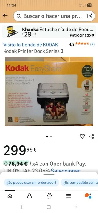 Impresora Kodak EasyShare Serie 3 PD3 (presintada)