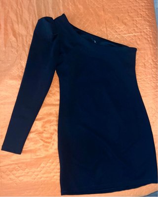Tubino monospalla nero