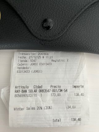 Gafas Ray-Ban Oval Oro Azul