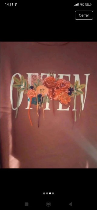Sudadera Pull&Bear bordada flores