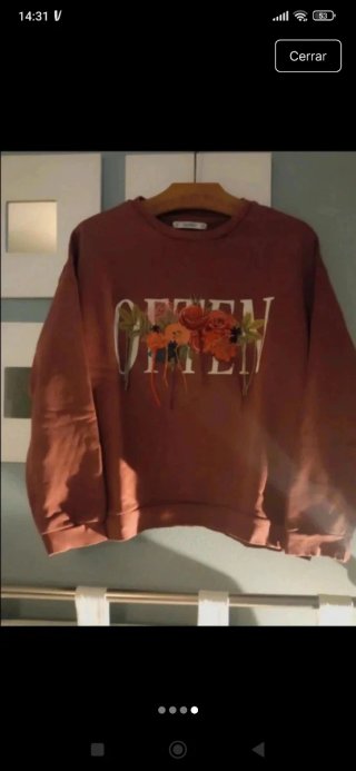 Sudadera Pull&Bear bordada flores