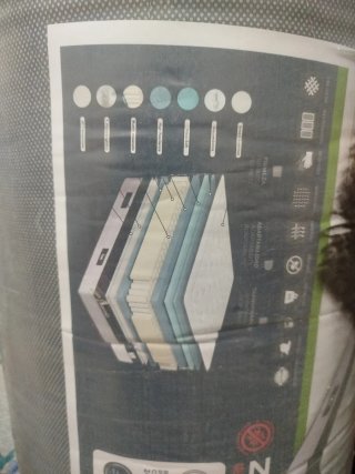 Cama Doble 180x190 gris nueva y colchón a extrenar
