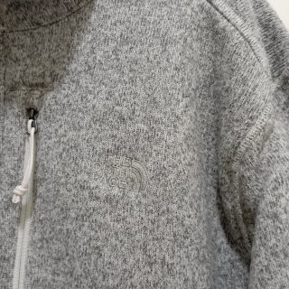 The North Face felpa pile uomo half zip grigia