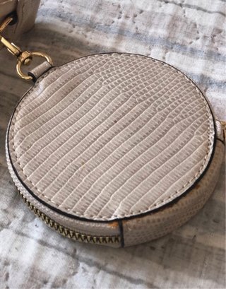 Borsa tracolla beige con portamonete