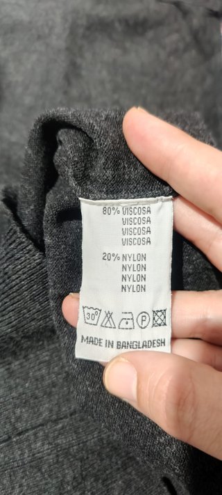 Maglioncino Cotton & Silk Uomo Grigio S