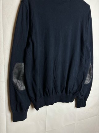 Loro Piana Jersey Azul Marino Cremallera