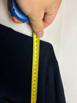 Loro Piana Jersey Azul Marino Cremallera