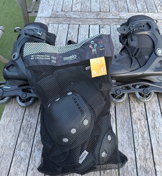Patines Oxelo Fitness FIT100 Negro Adulto