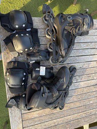 Patines Oxelo Fitness FIT100 Negro Adulto