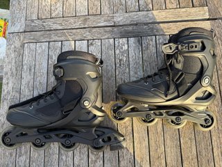Patines Oxelo Fitness FIT100 Negro Adulto