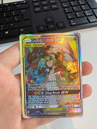 Reshiram & Zekrom GX TAG TEAM Pokémon Card