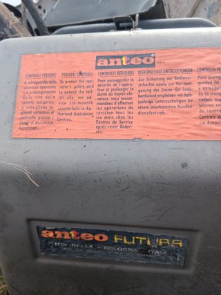 Plataforma elevadora Anteo para camión