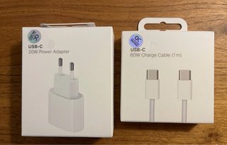 Cargador rápido 20W USB-C y Cable 1m