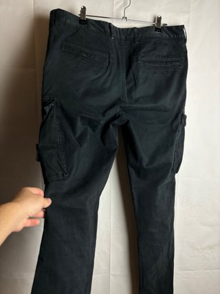 Stone Island Pantalones Cargo Negros Originales