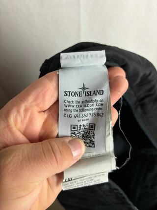 Stone Island Pantalones Cargo Negros Originales