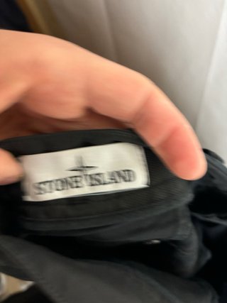 Stone Island Pantalones Cargo Negros Originales
